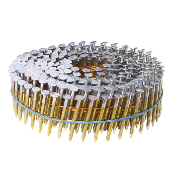 Гвоздь барабанный 2,5*40 мм с кольцевой (ершённый) накаткой оцинкованный (12,6 тыс.шт)