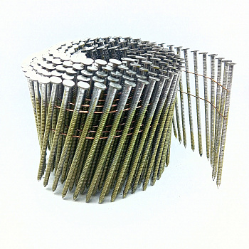 Гвоздь барабанный 3,1*90 мм ершённый нержавеющая сталь ПневмоПарк (1,0 тыс.шт)