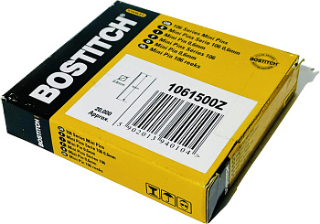 Шпилька без шляпки оцинкованная BOSTITCH Mini Pin 1061500Z 20т.шт. 15мм; 0.6х0.6 мм)