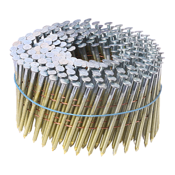 Гвоздь барабанный 2,8*60 мм с кольцевой (ершённый) накаткой оцинкованный (6 тыс.шт) 